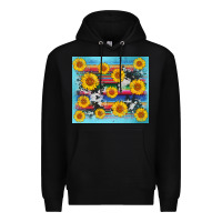 Black serape cowhide sunflower Premium Hoodie - AdoDesignShop