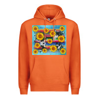 Carrot serape cowhide sunflower Premium Hoodie - AdoDesignShop