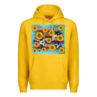 Lemon serape cowhide sunflower Premium Hoodie - AdoDesignShop