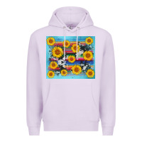 Lilac serape cowhide sunflower Premium Hoodie - AdoDesignShop