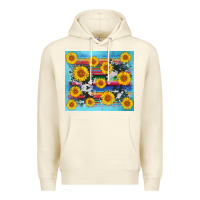 Sandshell serape cowhide sunflower Premium Hoodie - AdoDesignShop