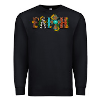 Black faith with cross and sunflower Premium Sweatshirt - HRA Design Shop