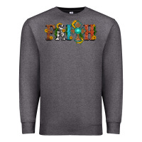 Charcoal Heather faith with cross and sunflower Premium Sweatshirt - HRA Design Shop