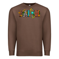 Chestnut faith with cross and sunflower Premium Sweatshirt - HRA Design Shop