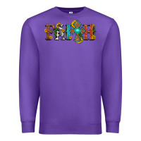 Purple faith with cross and sunflower Premium Sweatshirt - HRA Design Shop