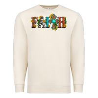 Sandshell faith with cross and sunflower Premium Sweatshirt - HRA Design Shop