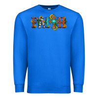 True Royal faith with cross and sunflower Premium Sweatshirt - HRA Design Shop