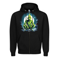 Black Grinch Zipper Hoodie - Unal Design