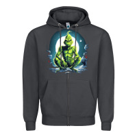 Smoke Grinch Zipper Hoodie - Unal Design