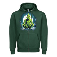 Sports Green Grinch Zipper Hoodie - Unal Design
