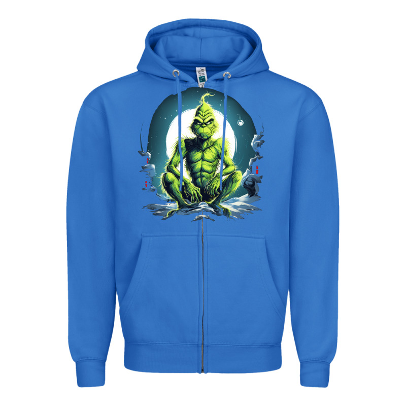 Grinch Zipper Hoodie by Unal Design | Teevron