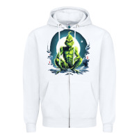 White Grinch Zipper Hoodie - Unal Design