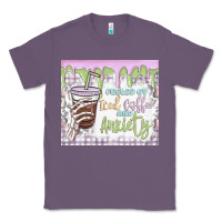 Lavender fueled by iced coffee and anxiety Classic Tee - MaliasSmallBusiness