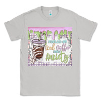 Moon Dust fueled by iced coffee and anxiety Classic Tee - MaliasSmallBusiness