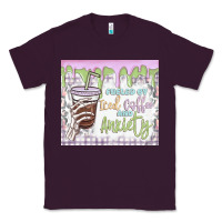 Plum fueled by iced coffee and anxiety Classic Tee - MaliasSmallBusiness