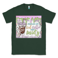 Sports Green fueled by iced coffee and anxiety Classic Tee - MaliasSmallBusiness