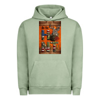 Pigment Oil Green Western On The Hunt Deer Urban Hoodie - LillyAllenDesigns