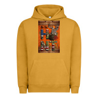 Pigment Peanut Butter Western On The Hunt Deer Urban Hoodie - LillyAllenDesigns