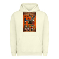 Pigment Pistachio Western On The Hunt Deer Urban Hoodie - LillyAllenDesigns