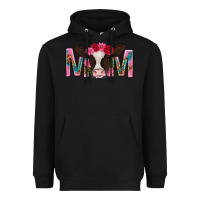 Black mom with cow mothers day Heavyweight Hoodie - texasbilliewilder