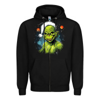 Black Grinch Zipper Hoodie - Unal Design
