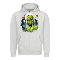 Dove Grey Grinch Zipper Hoodie - Unal Design