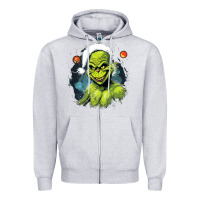 Heather Grey Grinch Zipper Hoodie - Unal Design