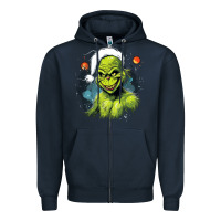 Navy Grinch Zipper Hoodie - Unal Design