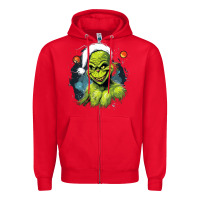 Red Grinch Zipper Hoodie - Unal Design