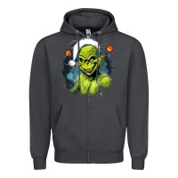 Smoke Grinch Zipper Hoodie - Unal Design
