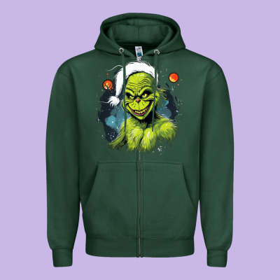 Zipper Hoodie Grinch