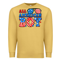 Antique Gold All American boy Premium Sweatshirt - Neo Western