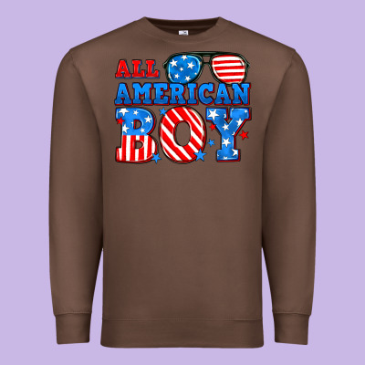 All American Boy Premium Sweatshirt Designed By Neo Western