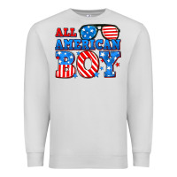 Dove Grey All American boy Premium Sweatshirt - Neo Western