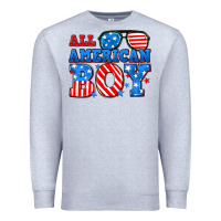 Heather Grey All American boy Premium Sweatshirt - Neo Western