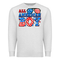 Oatmeal Heather All American boy Premium Sweatshirt - Neo Western