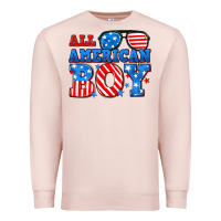 Pale Pink All American boy Premium Sweatshirt - Neo Western