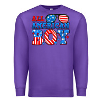 Purple All American boy Premium Sweatshirt - Neo Western