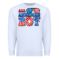 White All American boy Premium Sweatshirt - Neo Western