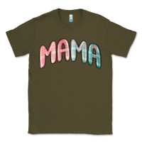 Army Green mama christmas plaid Classic Tee - MaliasSmallBusiness