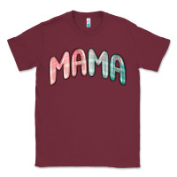 Burgundy mama christmas plaid Classic Tee - MaliasSmallBusiness