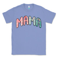 Colony Blue mama christmas plaid Classic Tee - MaliasSmallBusiness