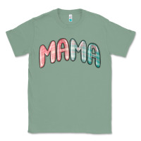 Sage mama christmas plaid Classic Tee - MaliasSmallBusiness