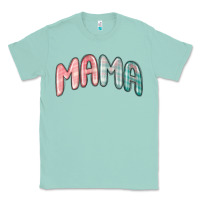 Seafoam mama christmas plaid Classic Tee - MaliasSmallBusiness