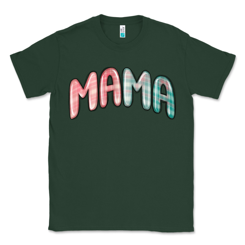 Mama Christmas Plaid Classic Tee by MaliasSmallBusiness | Teevron