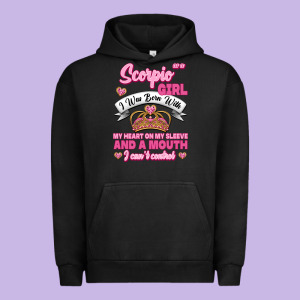 As A Scorpio Girl Zodiac Girls Urban Hoodie Designed By Jasminsmagicworld