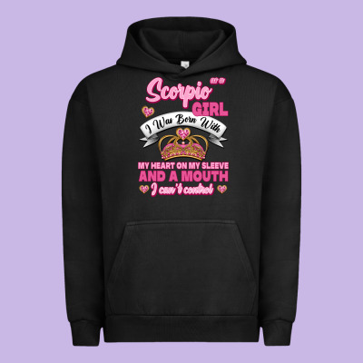 As A Scorpio Girl Zodiac Girls Urban Hoodie Designed By Jasminsmagicworld