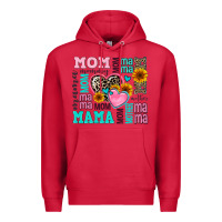 Cardinal mom mama mommy with hearts Premium Hoodie - AdoDesignShop