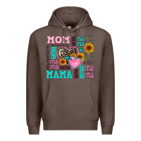 Coffee mom mama mommy with hearts Premium Hoodie - AdoDesignShop