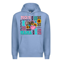 Colony Blue mom mama mommy with hearts Premium Hoodie - AdoDesignShop